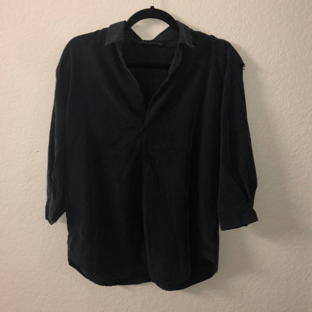 Dark Blue Blouse